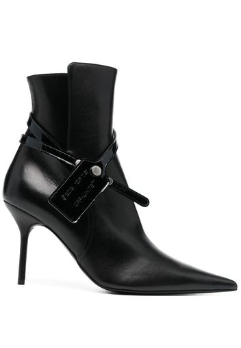 Off-White Nappa ankle boots - Nero