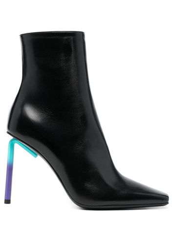 OFF-WHITE Allen leather ankle boots 140mm - Nero