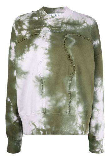 Off-White tie-dye crew-neck sweatshirt - Rosa