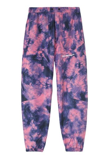 Off-White Pantaloni da sci con fantasia tie dye - Rosa