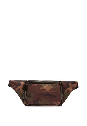 Off-White Arrows camouflage-print belt bag - Marrone