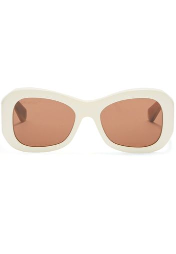 Off-White logo-print sunglasses - Marrone