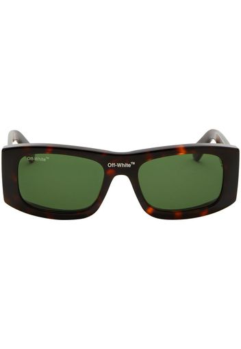 Off-White Lucio rectangular-frame sunglasses - Verde