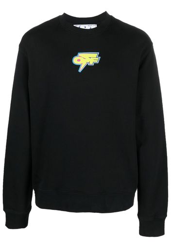 Off-White Arrows-print cotton sweatshirt - Nero