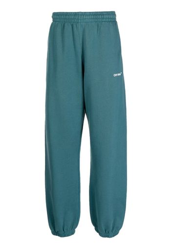 Off-White Pantaloni sportivi con stampa - Verde