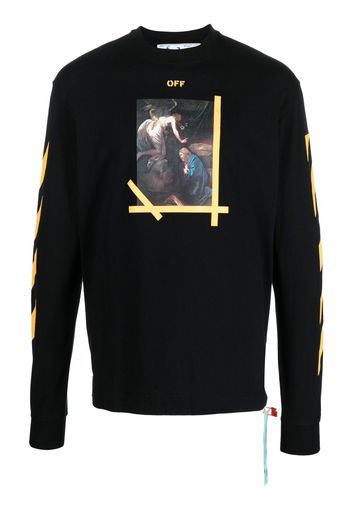 Off-White Caravaggio painting cotton T-shirt - Nero