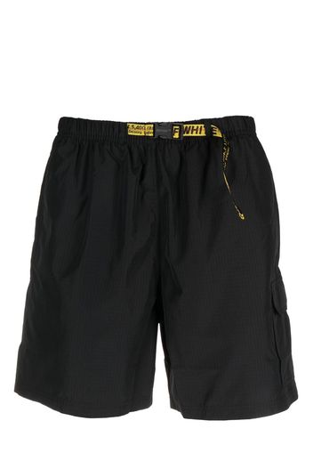 Off-White Industrial-strap swimming shorts - Nero