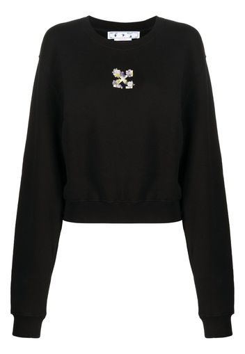 Off-White Arrows-motif long-sleeve sweatshirt - Nero