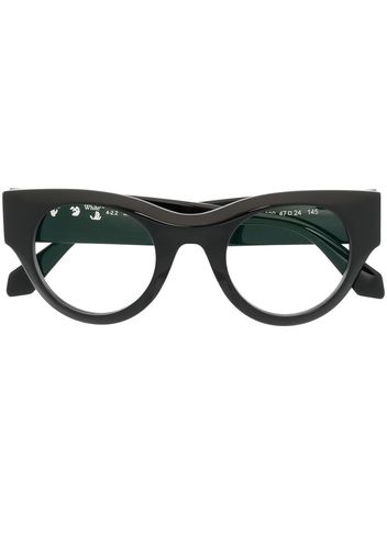 Off-White Arrows round-frame glasses - Nero