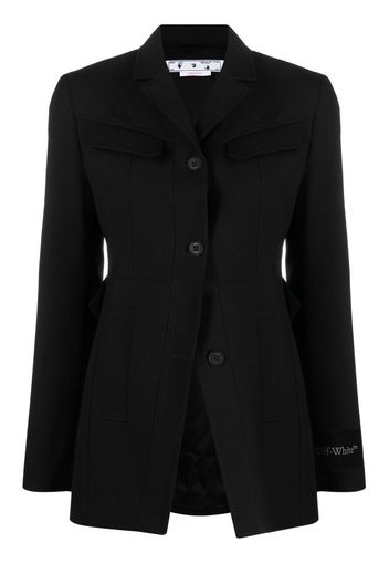 Off-White Toybox Dry Wo single-breasted wool blazer - Nero