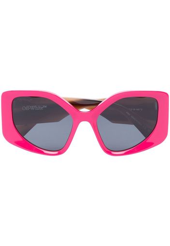Off-White Denver logo-print sunglasses - Rosa