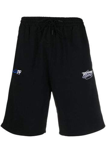 Off-White Exact Opp Skate cotton track shorts - 1001 BLACK WHITE