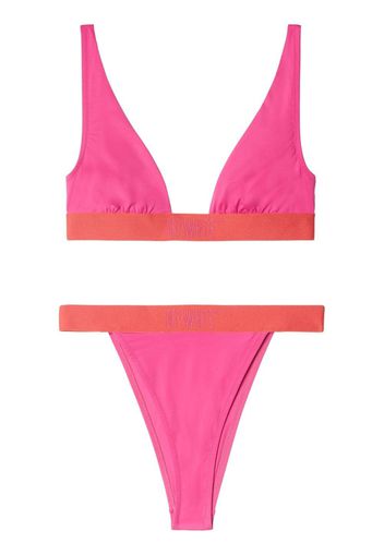 Off-White Condenced two-tone bikini - Rosa