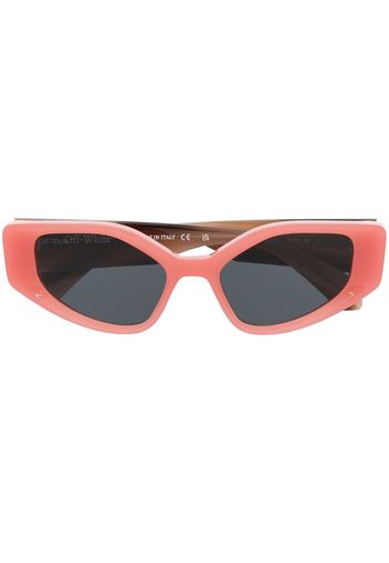 Off-White Memphis rectangle-frame sunglasses - Arancione