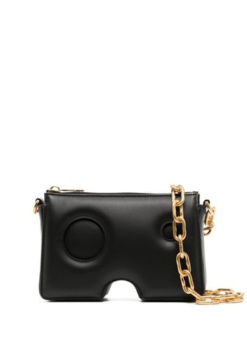 Off-White Burrow leather shoulder bag - Nero