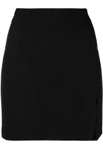 Off-White slogan-print mini skirt - Nero