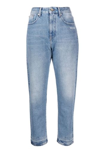 Off-White Jeans dritti a vita alta - Blu