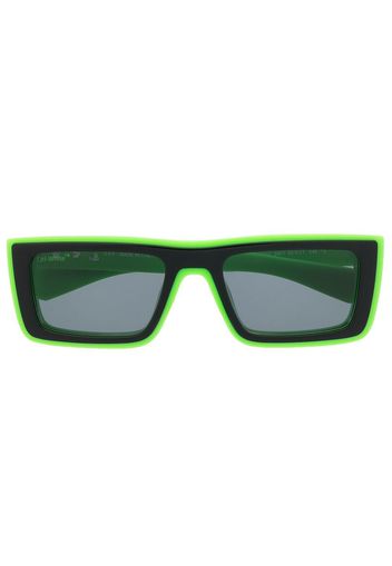 Off-White Jacob rectangle-frame sunglasses - Verde