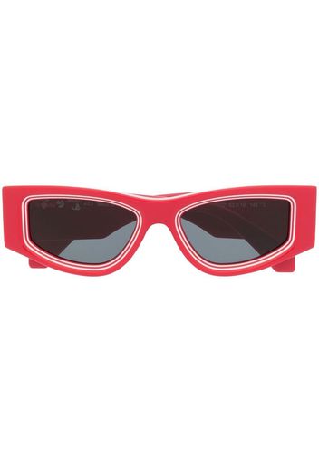 Off-White Andy square-frame sunglasses - Rosso