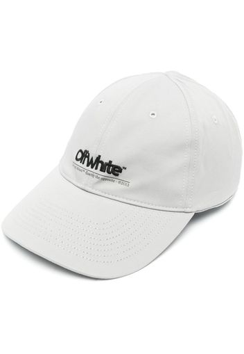 Off-White logo-embroidered baseball cap - Grigio