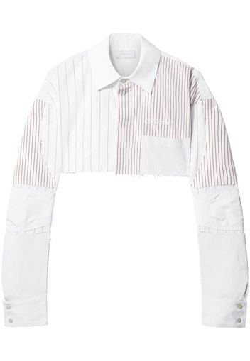 Off-White Camicia corta a righe - Bianco