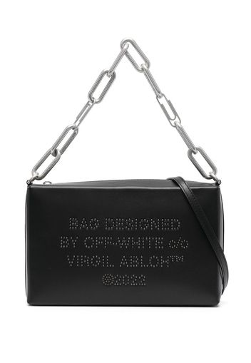 Off-White Borsa a spalla con decorazione - Nero