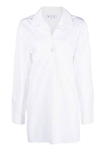 Off-White long-sleeve button-fastening shirt - Bianco