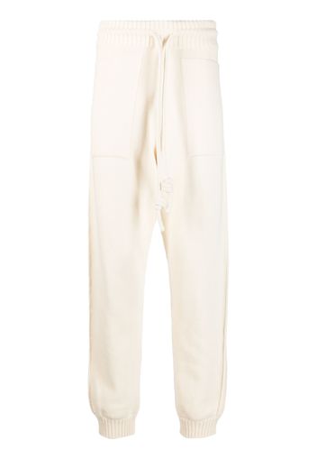 Off-White Diag-stripe knitted track pants - Toni neutri