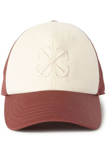 Off-White Cappello da baseball con ricamo Arrows - Bianco