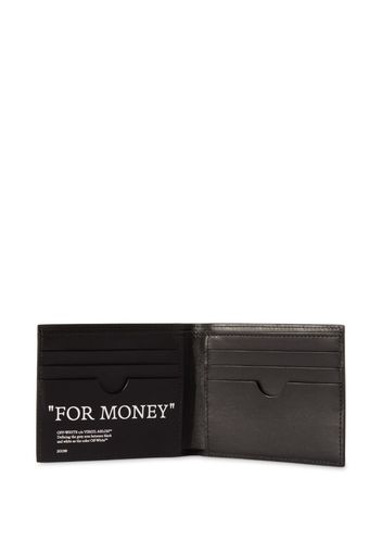 Off-White Portafoglio bi-fold For Money - Nero