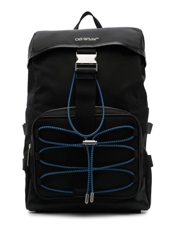 Off-White Courrie Flap drawstring backpack - Nero