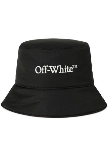 Off-White Cappello bucket Bookish con ricamo - Nero