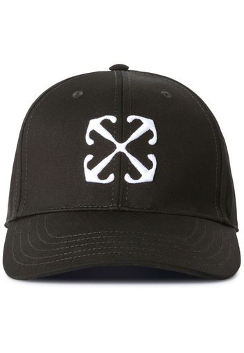 Off-White Cappello da baseball con ricamo Arrows - Nero