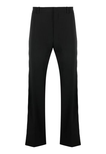 Off-White logo-embroidered straight-leg trousers - Nero