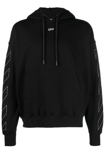 Off-White Felpa con ricamo Arrows - Nero