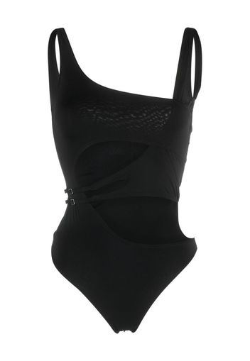 Off-White cut-out high-cut swimsuit - Nero