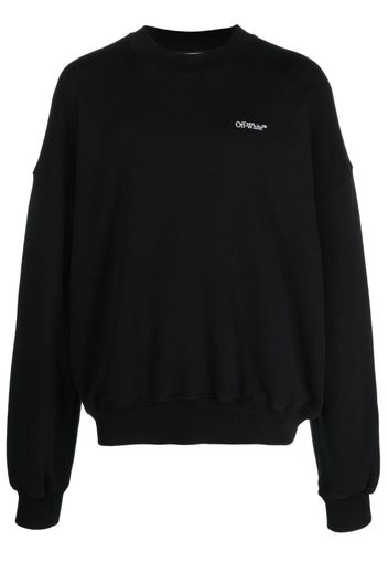 Off-White Scratch Arrow-print cotton sweatshirt - Nero