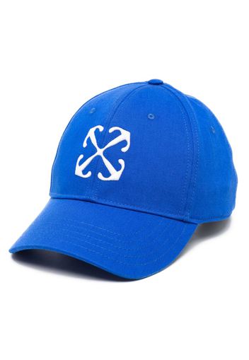 Off-White Arrows embroidered cotton cap - Blu
