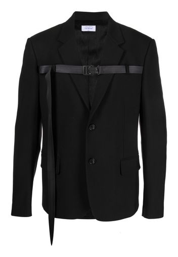 Off-White buckled single-breasted blazer - Nero