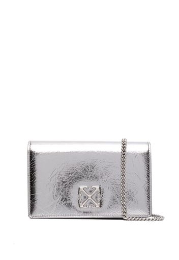 Off-White Jitney 0.5 clutch bag - Argento