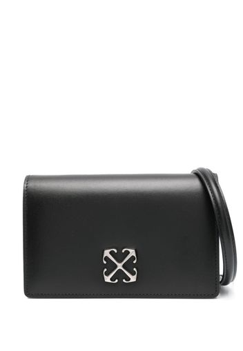 Off-White Arrows-motif leather cross-body bag - Nero