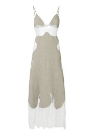 Vestito con pannello in pizzo