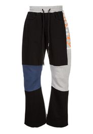 Pantaloni con design patchwork