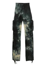tie-dye cargo trousers