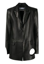 circle cut-out blazer