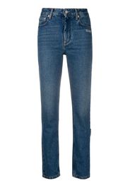 BLUE DENIM STRAIGHT LEG BLUE BROWN