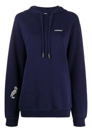 SKELETON REG HOODIE BLUE WHITE