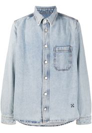 Arrows-motif denim shirt