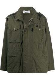 hooded Arrows-print jacket