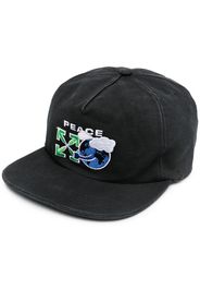 PEACE WORLDWIDE BASEBALL CAP BLACK GREEN